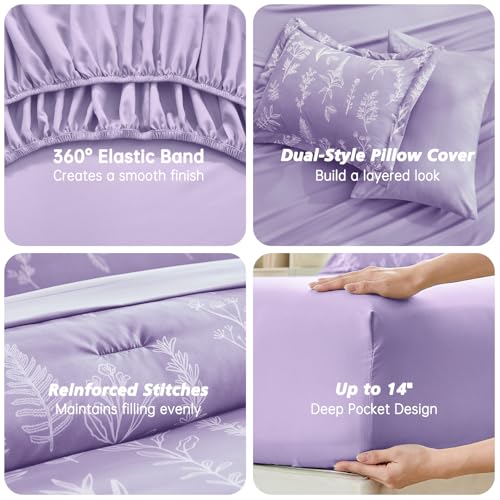 Lavender Twin Comforter Set