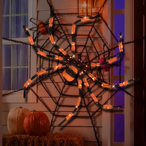 Giant Spider Halloween Decorations (Orange)