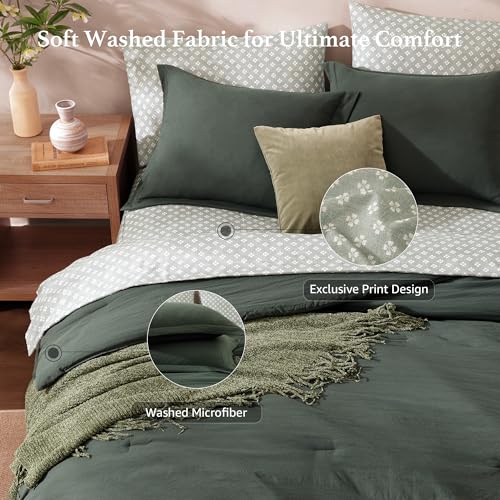 California King Comforter Set 7 Pieces Soft Bed in a Bag King Bedding Set