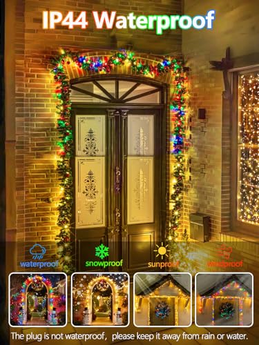 500 LED 165 FT Color Changing Christmas Lights with Remote Timer & 11 Modes