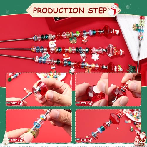 110 Pcs Beaded Garden Stake Fairy Wand for Christmas Decoration (110 Count)
