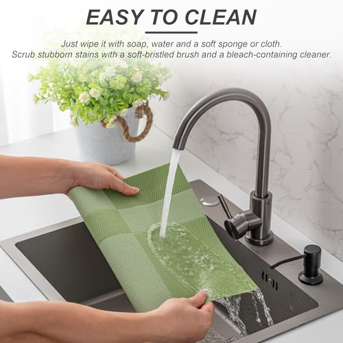 Placemats Set of 6 Washable Indoor (6 Count)