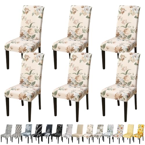 Pattern Chair Covers for Dining Room Set of 6