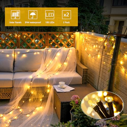 2 Pack Solar String Lights (2 Count)