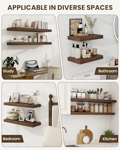 32" Floating Shelves for Wall (2 Count)