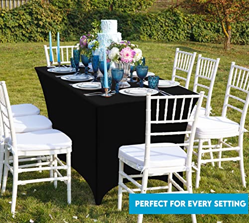 Spandex Table Cloth 2 Pack [8FT (2 Count)