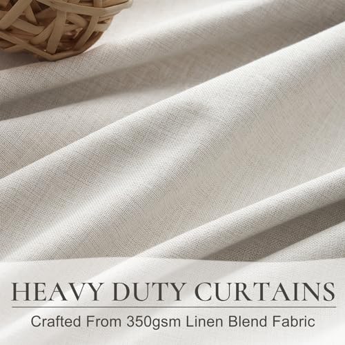Birch 144 Inches Extra Long Blackout Curtains for Dining Room (2 Count)
