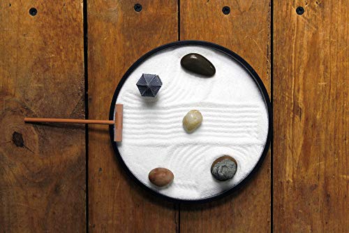 Mini Zen Garden Kit for Desk with Rake