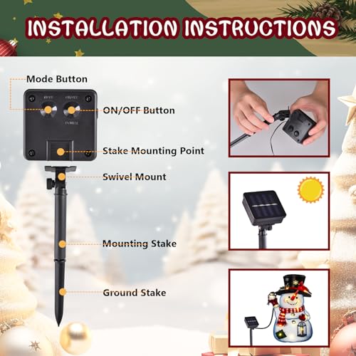 28x40 Lighted Christmas Snowman Garden Flag