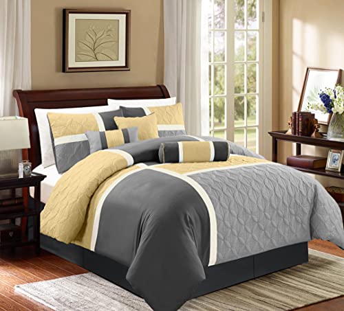 Upland 7 Piece Quilted Patchwork Comforter Set