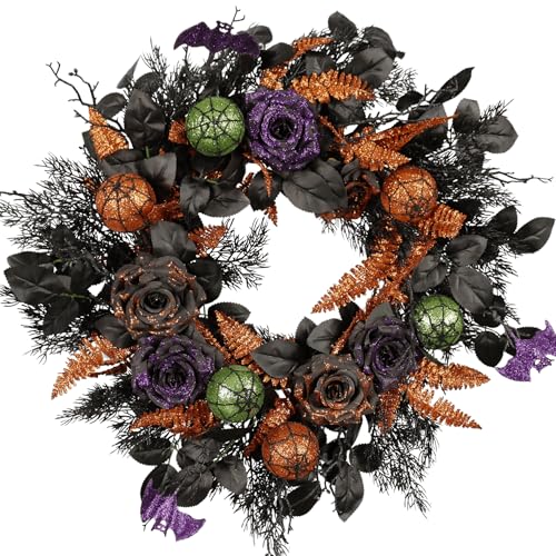 22 Inch Halloween Wreath for Front Door