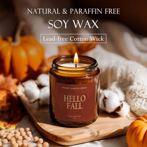 Pumpkin Spice Fall Candle for Home Scented (14 Ounce)