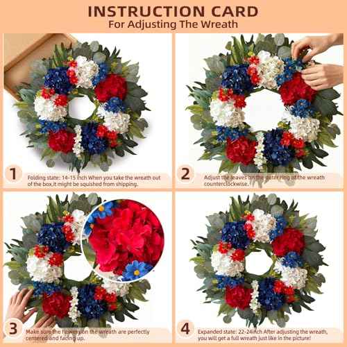 24 Inch Patriotic Labor Day Wreath