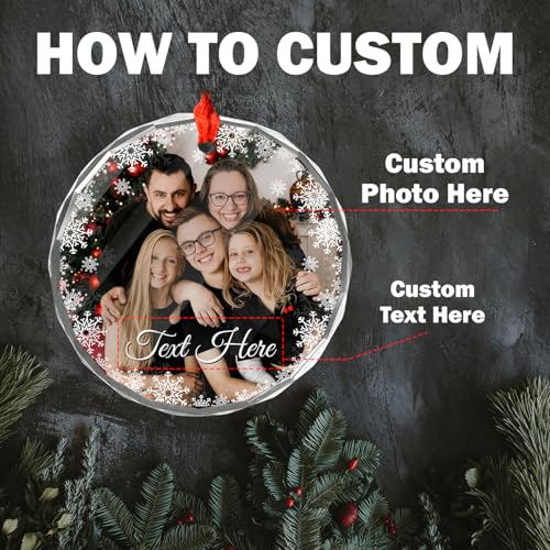 Personalized Photo Crystal Decorative Hanging Ornaments