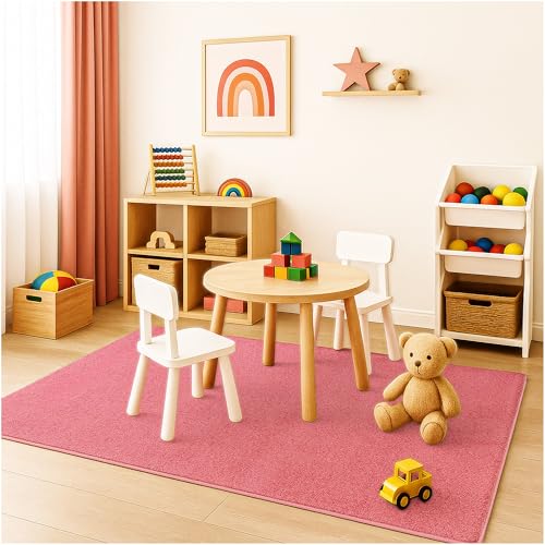 Soft & Colorful 7' x 7' Kids Classroom Area Rug