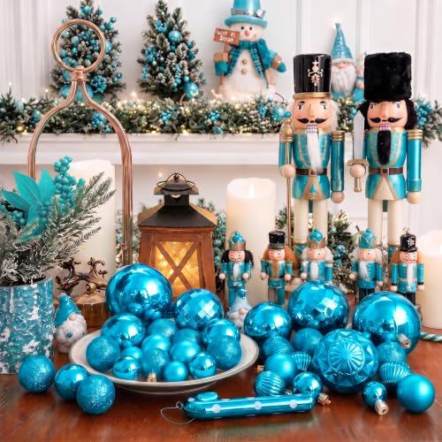 60mm 2.36" Christmas Ball Ornaments Shatterproof Christmas Ornaments Set Decorations for Xmas Tree Balls (24 Count)