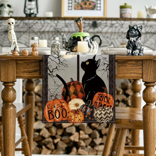 210 GSM Halloween Table Runner Home Party Decor 13x108 Inch