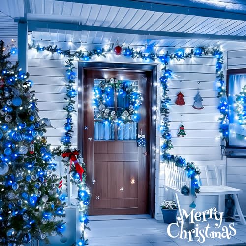 Blue and White String Lights Indoor (66 Foot)