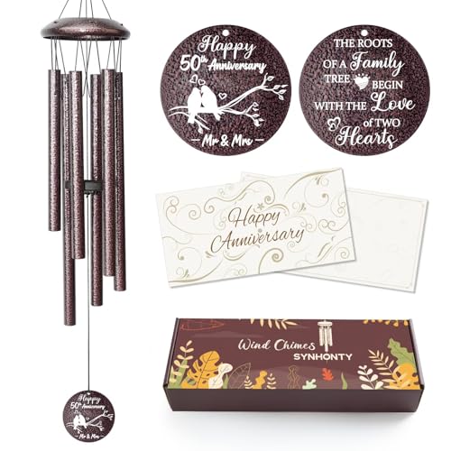 50th Anniversary Wind Chimes Gifts for Men Women