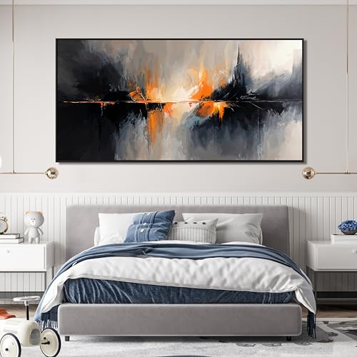 Large Modern Wall Art Decor Abstract Canvas Art Bedroom Decorations 29"X58"