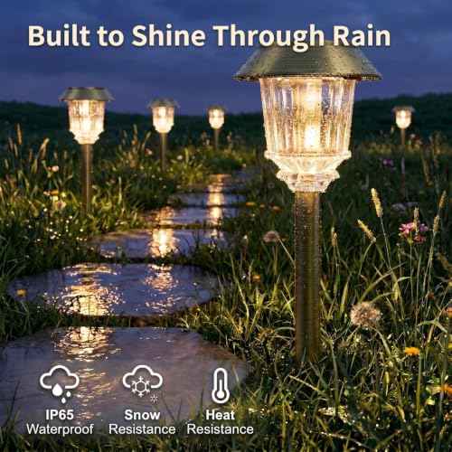 Solar Pathway Lights Outdoor (4 Count)