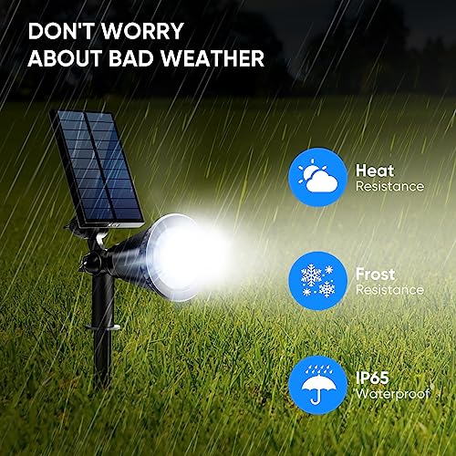 800 Lumens Solar Spot Lights Outdoor (2 Count)