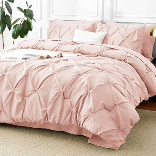 Oversized King Comforter Set Peach Pink
