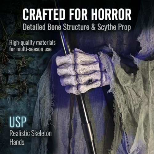 9FT Animated Grim Reaper Halloween Decoration (9ft Grim Reper)