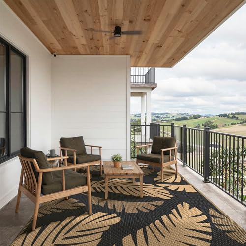 Outdoor Rug Waterproof Plastic Rugs for Patio (108 Sq Ft)