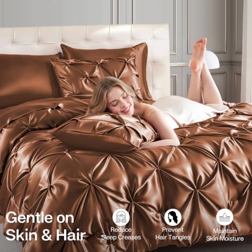 Satin Comforter Set Oversized Queen