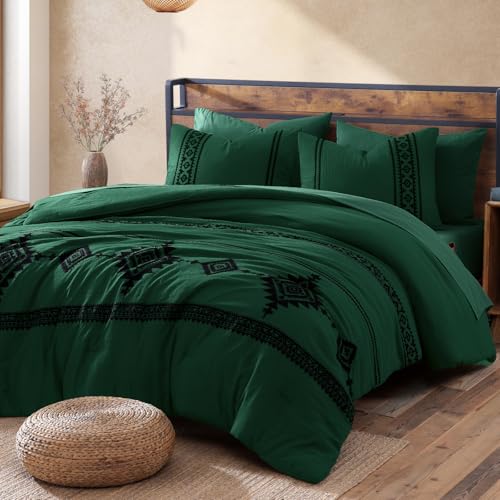 Embroidery Full Size Comforter Set 7 Pieces Western Bed in a Bag