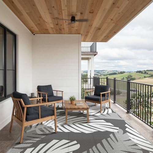 Outdoor Rug Waterproof Plastic Rugs for Patio (54 Sq Ft)