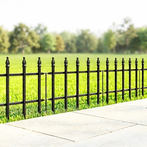 12" H x 16" W Decorative Metal Garden Border Fence (36 Sq Ft)