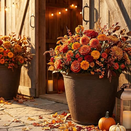 Sunnydaze Anjelica 20'' Large Plastic Planter Pot for Plants (4 Count)