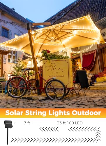 Solar String Lights Outdoor Waterproof (40 Foot)