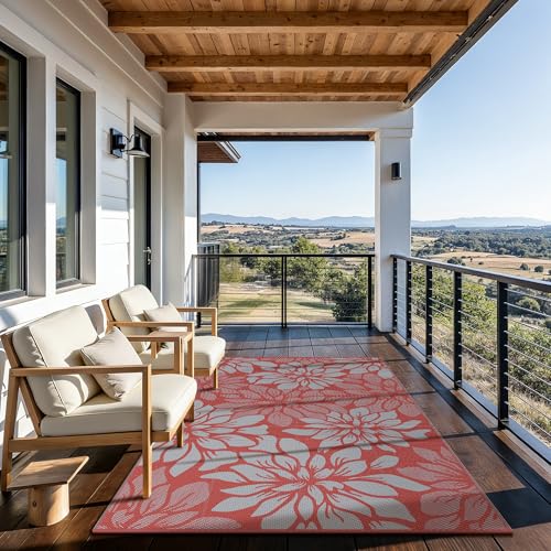 Outdoor Rug Waterproof Plastic Rugs for Patio (54 Sq Ft)