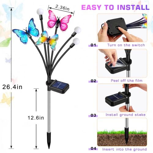 Solar Garden Lights Outdoor (4 Count)