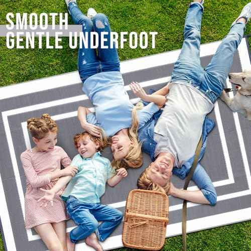 Outdoor Rug 6x9 ft Waterproof Reversible Mat