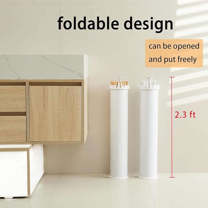 Portable Foldable Clothes Drying Rack - Compact Design for Indoor Outdoor & Outdoor Laundry, Hidden Storage, Lightweight Folding Clothing Rack for Travel and Home.