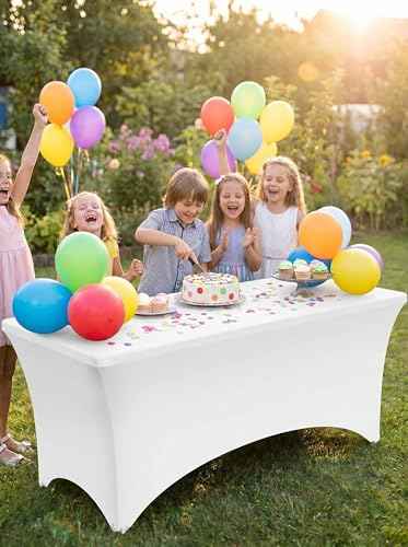 Spandex Table Cloth 4 Pack [6FT