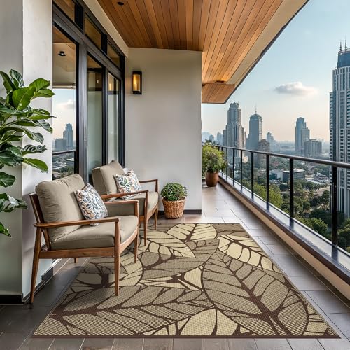 Outdoor Rug Waterproof Plastic Rugs for Patio (54 Sq Ft)