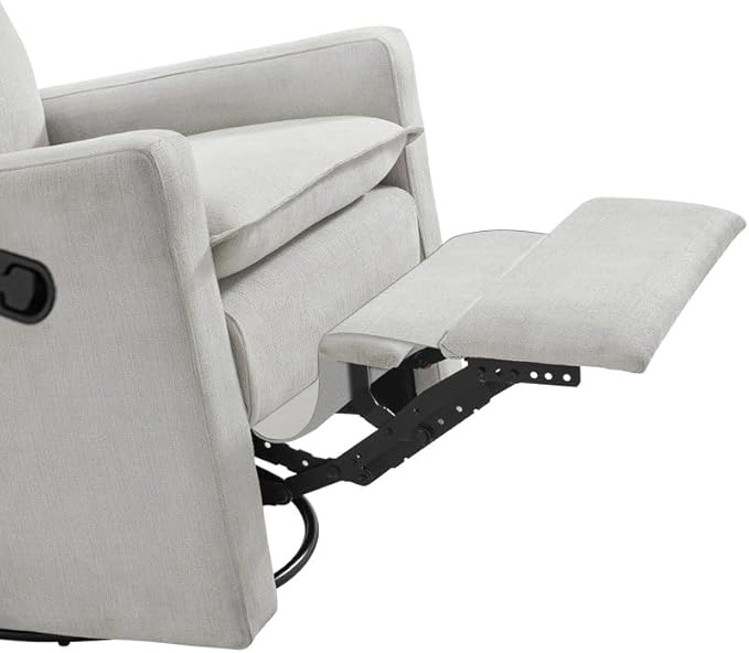 Oxford Baby Uptown Upholstered Swivel Glider & Recliner Nursery Chair, Sand