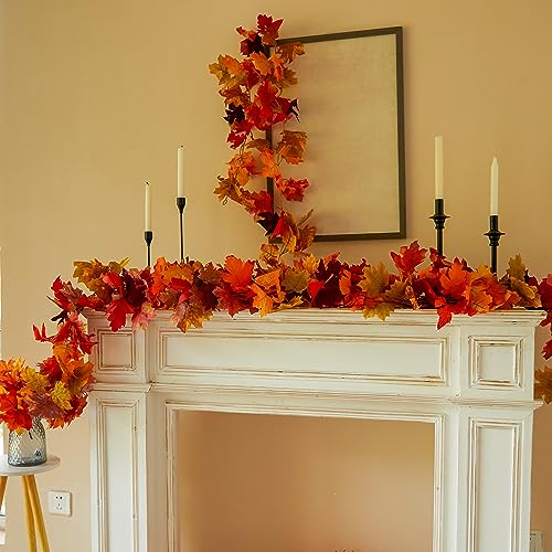 6PCS Fall Maple Leaves Garland