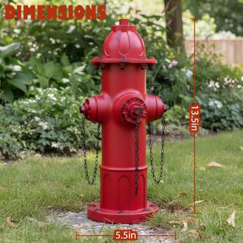 Garden Fire Hydrant Outdoor Statue Decorative for Dog to Peed on