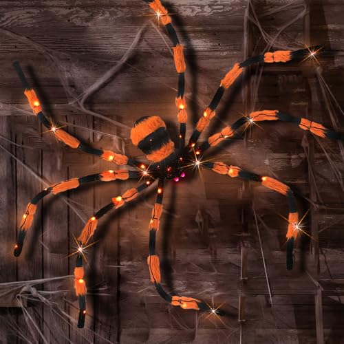 Giant Spider Halloween Decorations (Orange)