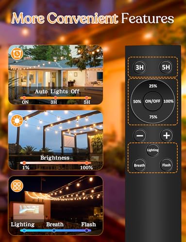 200FT Outdoor Lights for Patio (200 Foot)