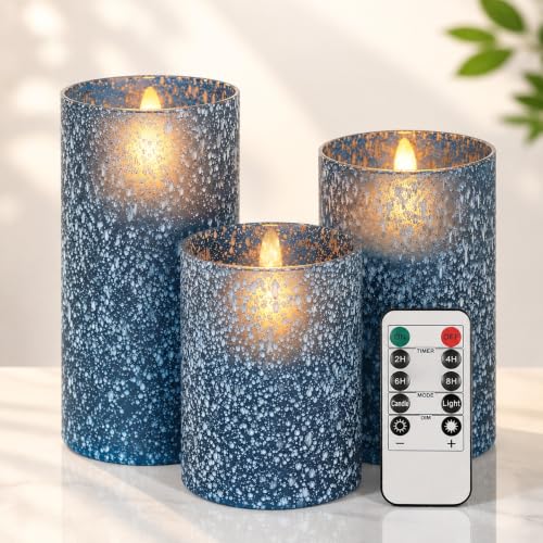 Blue Candles Battery Operated (3 Count)