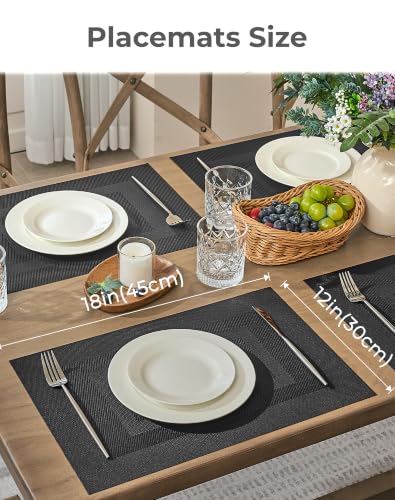 Black Frame Placemats Set of 4 (4 Count)