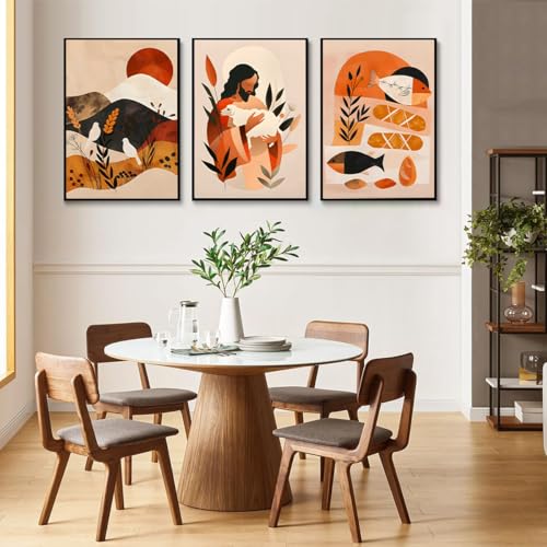 3Pcs Jesus Canvas Wall Art (3 Count)