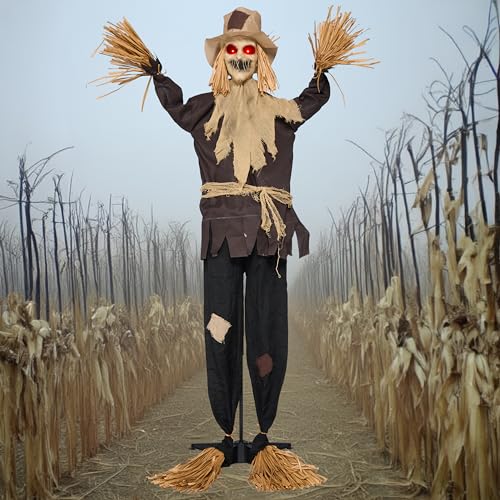 70" Halloween Animatronics Scarecrow Decoration Outdoor